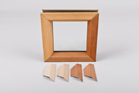 Lead Lined Vision Frame with Wood Trim