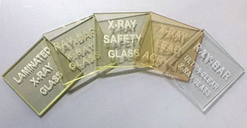 X-Ray Glass Samples of several types